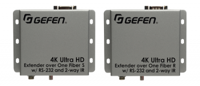 extendeur gefen hdmi2.0 4k rs232 ir sur un seul brin fibre optique en sc multimode jusqua 2 km ext hdrs2ir 4k2k 1fo 1