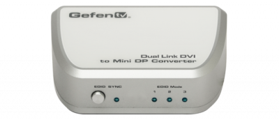 le gtv dvidl 2 mdp de gefen vous permet de convertir un signal dvi dual link avec audio en un signal mini displayport 1